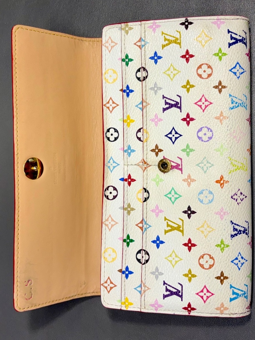 Louis Vuitton Murakami Sarah Wallet Multicolor Monogram Canvas - Picture 5 of 13